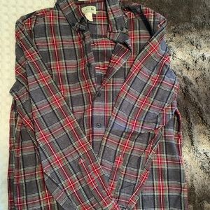 Long sleeve button up flannel
